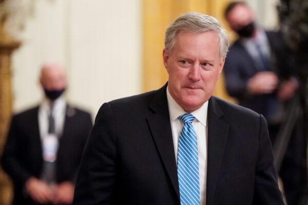 White House chief of staff Mark Meadows in the East Room of the White House in Washington, on Sept. 23, 2020. (Joshua Roberts/Getty Images)