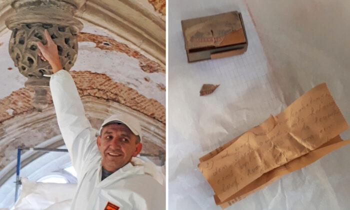Worker Finds Note Hidden in the Roof of a Church From 1941 With Advice for Future Generations
