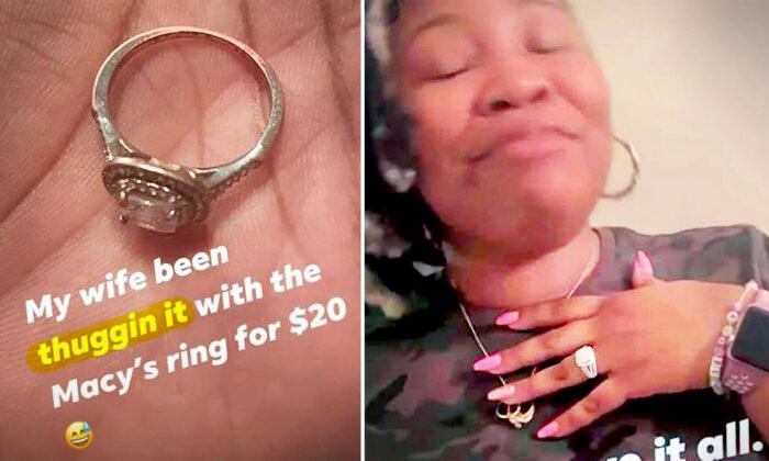 Husband Replaces $20 Wedding Ring From Macy’s With Ring of Her Dreams 13 Years Later