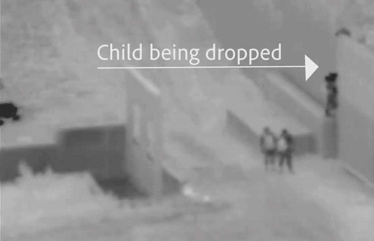 Another Child, 2, Dropped by Smuggler Over Border Wall: CBP Video