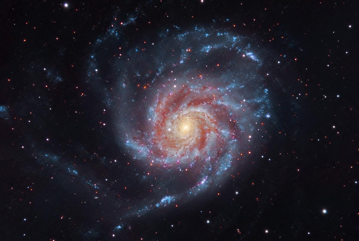 Pinwheel Galaxy, taken from Syed's back garden. (Caters News)