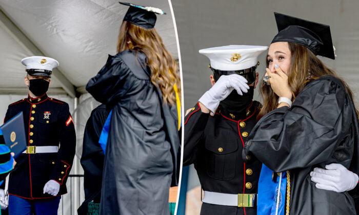 US Marine Said He Couldn’t Attend Older Sister’s Grad—But Appears for Heart-Stopping Reunion