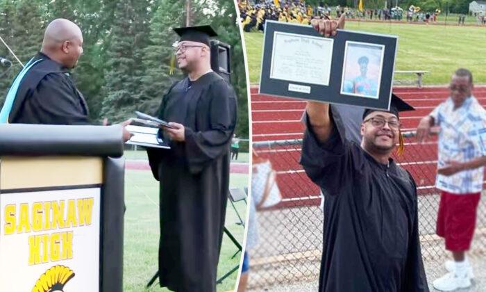 Michigan Dad Accepts Late Son’s High School Diploma: ‘It Was Such an Honor and Privilege’