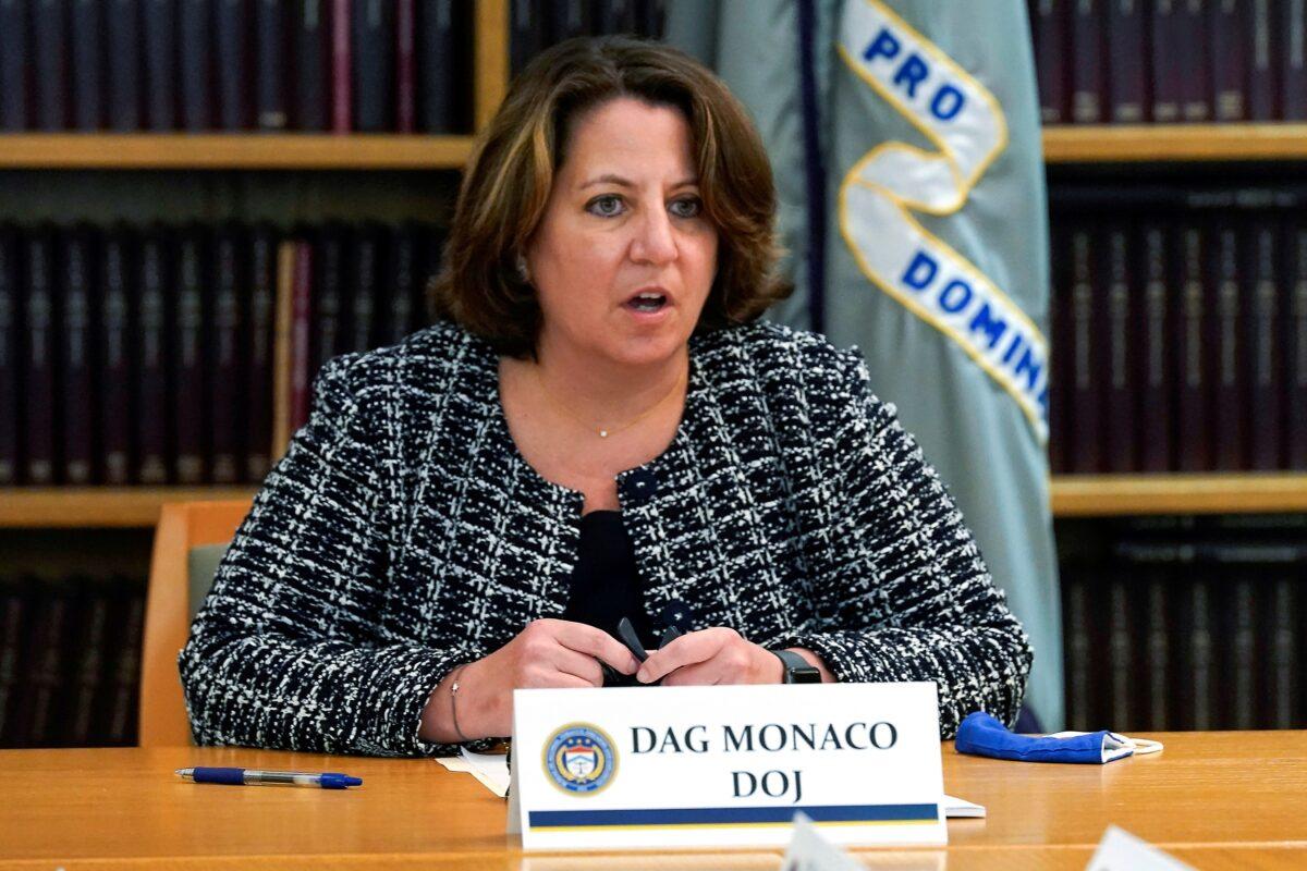 Deputy Attorney General Lisa Monaco speaks in New York, in this file photograph. (Richard Drew/Pool via Reuters)