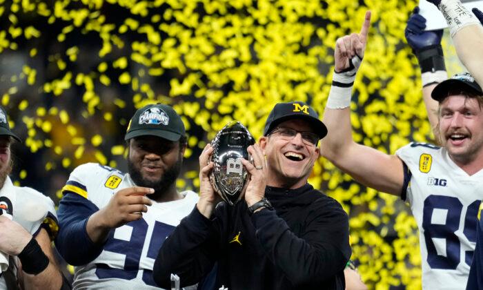 Michigan’s Jim Harbaugh Is AP Coach of the Year, Fickell 2nd