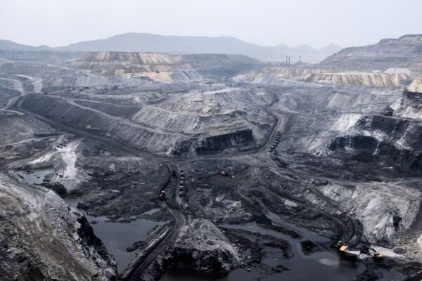 A general view of an open coal mine near Mahagama, Jharkhand state, India, on April 5, 2019. At COP26, signatories to the final agreement softened the language in an earlier draft at the request of India. (XAVIER GALIANA/AFP via Getty Images)
