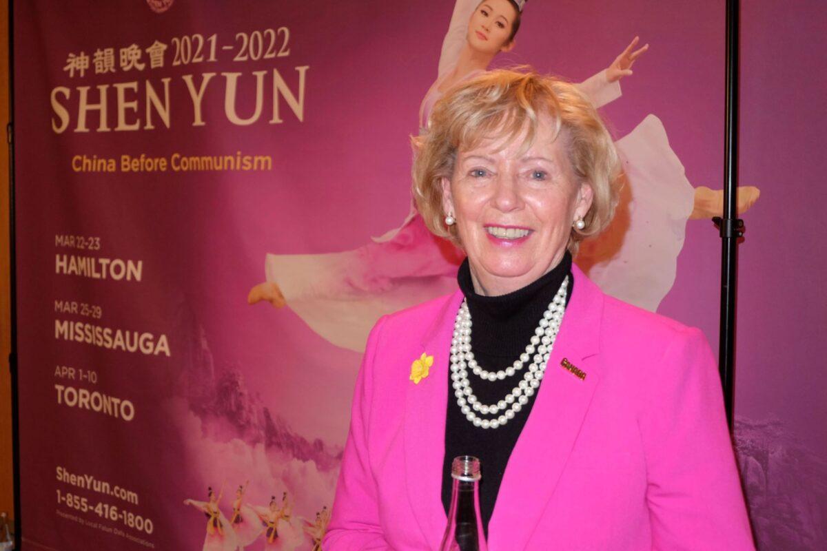 Liberal MP Judy Sgro at the Shen Yun performance in Toronto on April 1, 2022. (The Epoch Times)