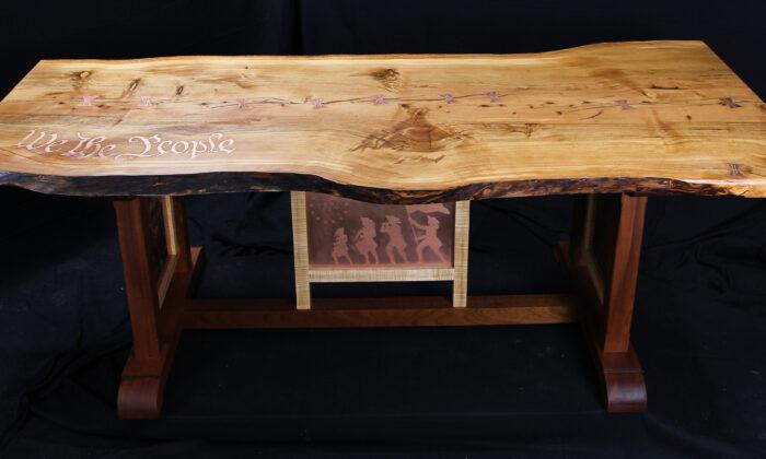 Allegedly Made from James Madison’s Cedar Tree, This One-of-a-Kind Heirloom Table is a Homage to the American Constitution