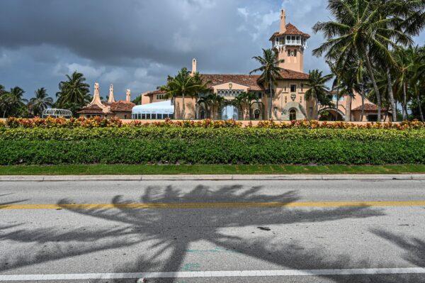 Former U.S. President Donald Trump's residence Mar-a-Lago, in Palm Beach, Fla., on Aug. 9, 2022. (Giorgio Viera/AFP via Getty Images)