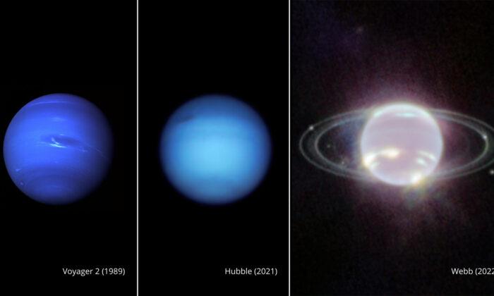 Neptune and Rings Shine in Photos From New Space Telescope