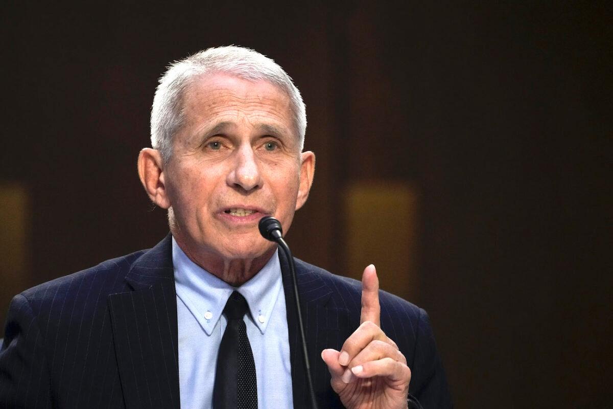 Dr. Anthony Fauci, director of the National Institute of Allergy and Infectious Diseases, on Capitol Hill in Washington on Sept. 14, 2022. (Drew Angerer/Getty Images)