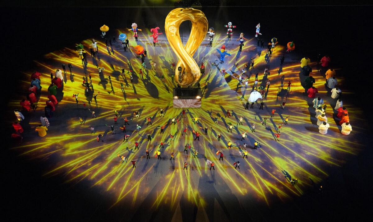 The opening ceremony of FIFA World Cup Qatar 2022 at Al Bayt Stadium in Al Khor, Qatar, on Nov. 20, 2022. (Pawel Kopczynski/Reuters)