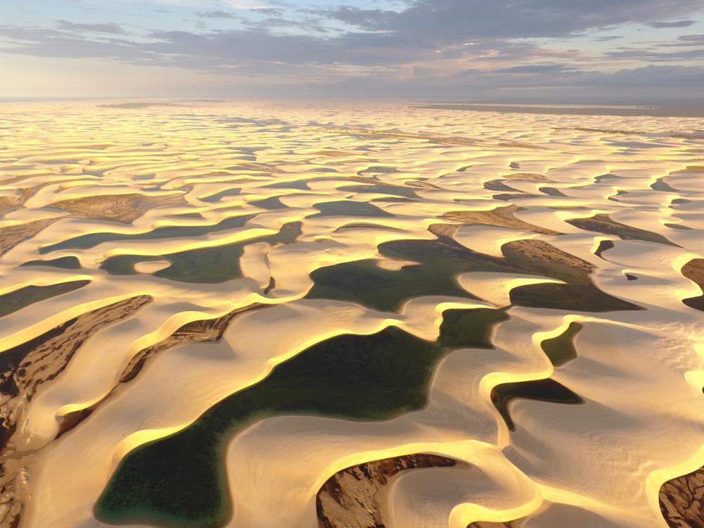 Dunes and lagoons stretch to the horizon at Lençóis Maranhenses. (Caio Pederneiras/Shutterstock)