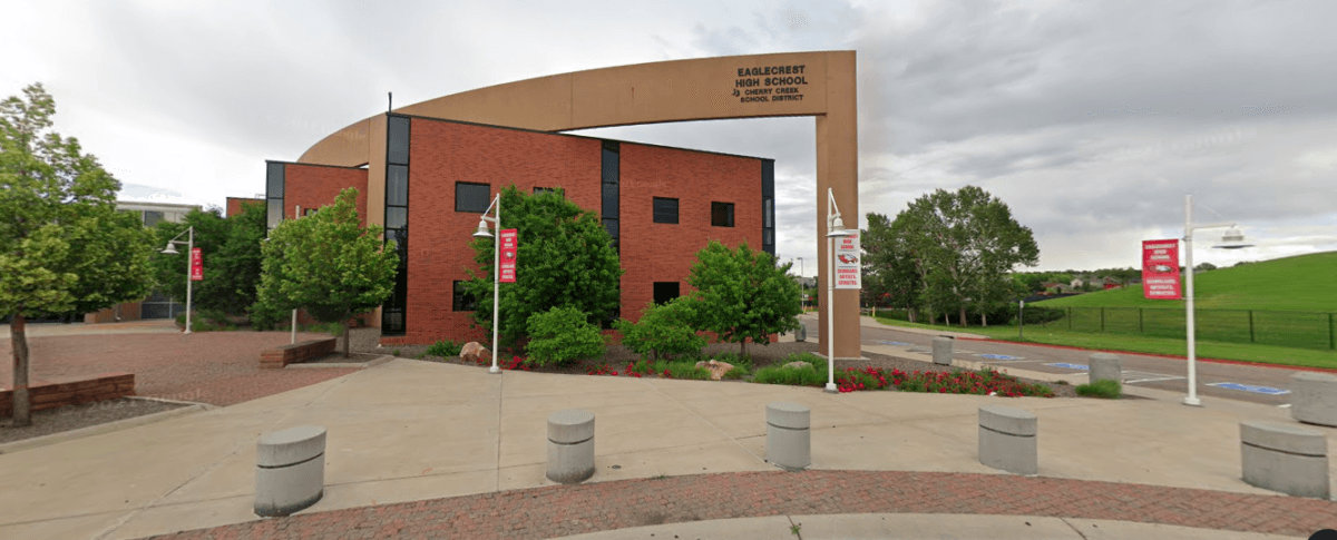 Eaglecrest High School in Aurora, Colo. (Google Maps/Screenshot via The Epoch Times)