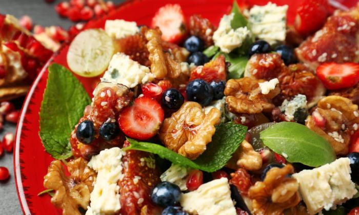 Red, White, and Blueberry Chicken Salad (Recipe)