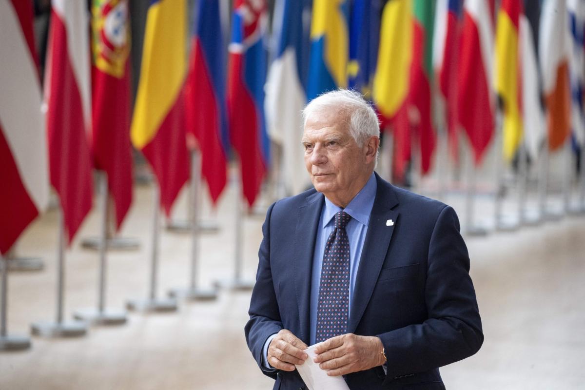 European Union High Representative of the Union for Foreign Affairs and Security Policy Josep Borrell Fontelles arrives for a meeting of the European Council at EU headquarters in Brussels on June 29, 2023. (Nicolas Maeterlinck/Belga Mag/AFP via Getty Images)