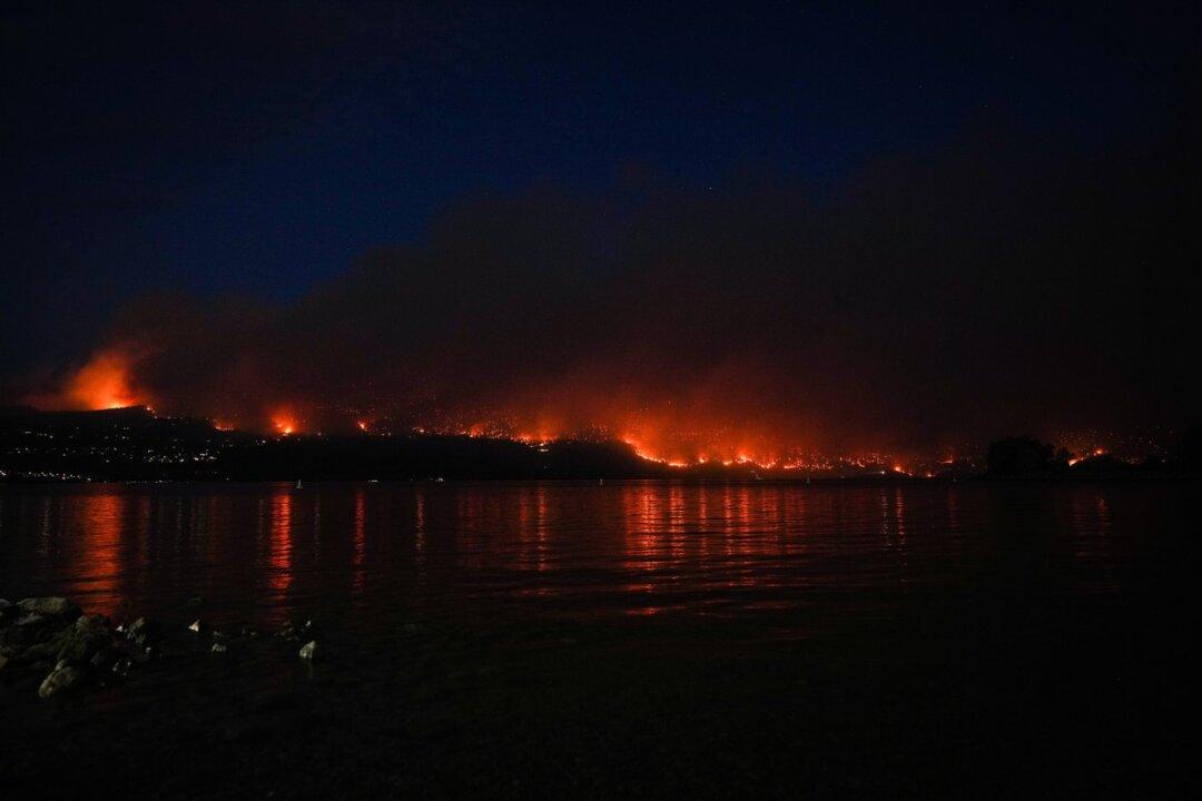 Wildfire Still Rampaging Through West Kelowna