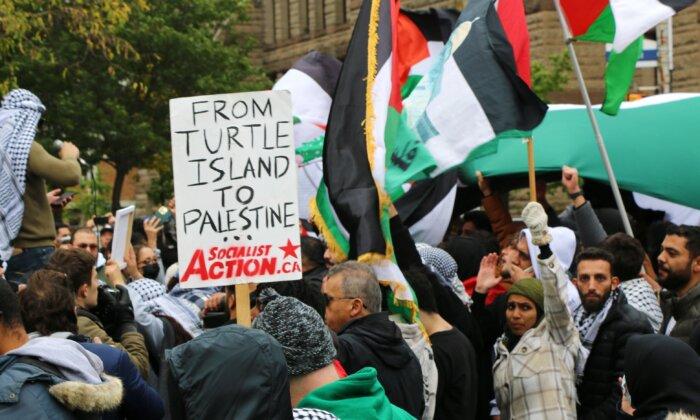 ‘Free Palestine’ Activists Let Masks Slip