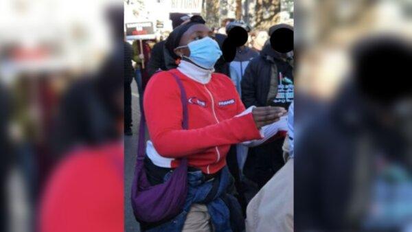 An image of a woman police woman want to speak to regarding a protest in London on Oct. 7, 2023. (Metropolitan Police)