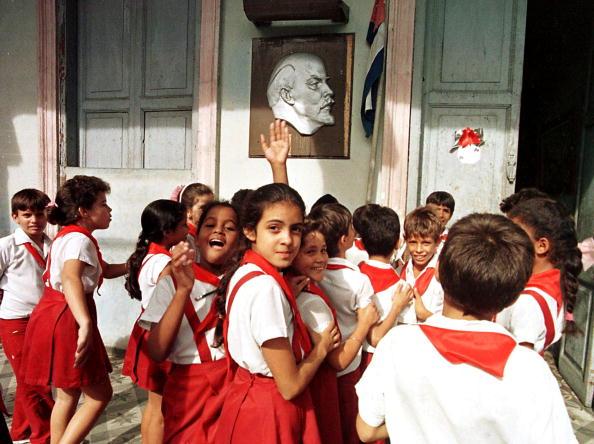 Cuban children are their way to school in Havana. (Adalberto Roque/AFP via Getty Images)