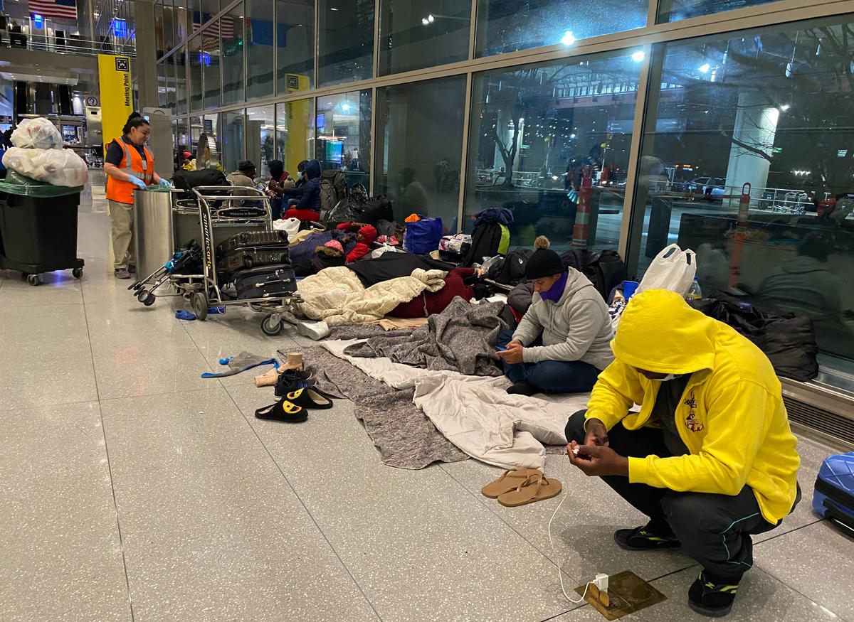 Illegal Immigrants Housed at Logan Airport in Boston