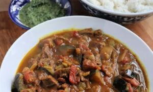 Beef and Eggplant Curry Offers Adapted Indian Flair