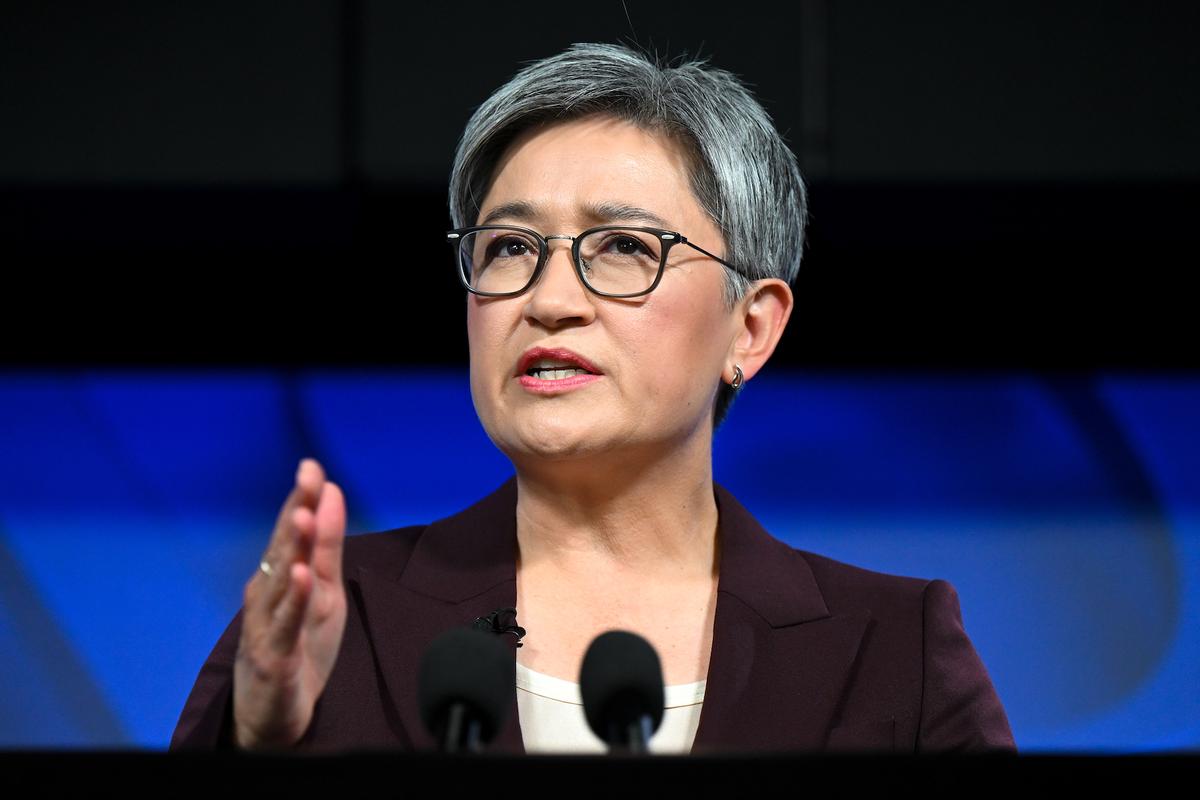 Australian Foreign Affairs Minister Senator Penny Wong announced the funding on World Malaria Day. (AAP Image/Lukas Coch)