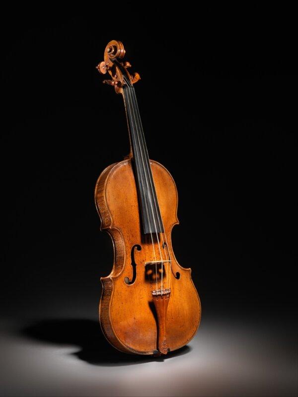 Andrea Amati's ex "Kurtz" Violin, circa 1560. Spruce, maple, ebony; body length 13 15/16 inches. The Metropolitan Museum of Art, New York.