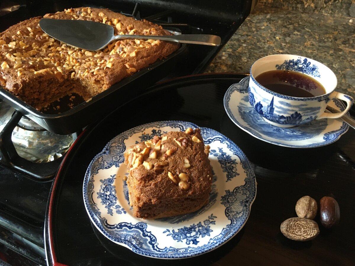 Freshly grated nutmeg makes a huge difference in this fragrant cake. (Cynthia Clampitt)