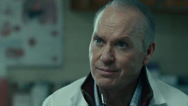 John Knox (Michael Keaton) listens to his doctor tell him his memory will shut down in two weeks, in "Knox Goes Away." (Saban Films)