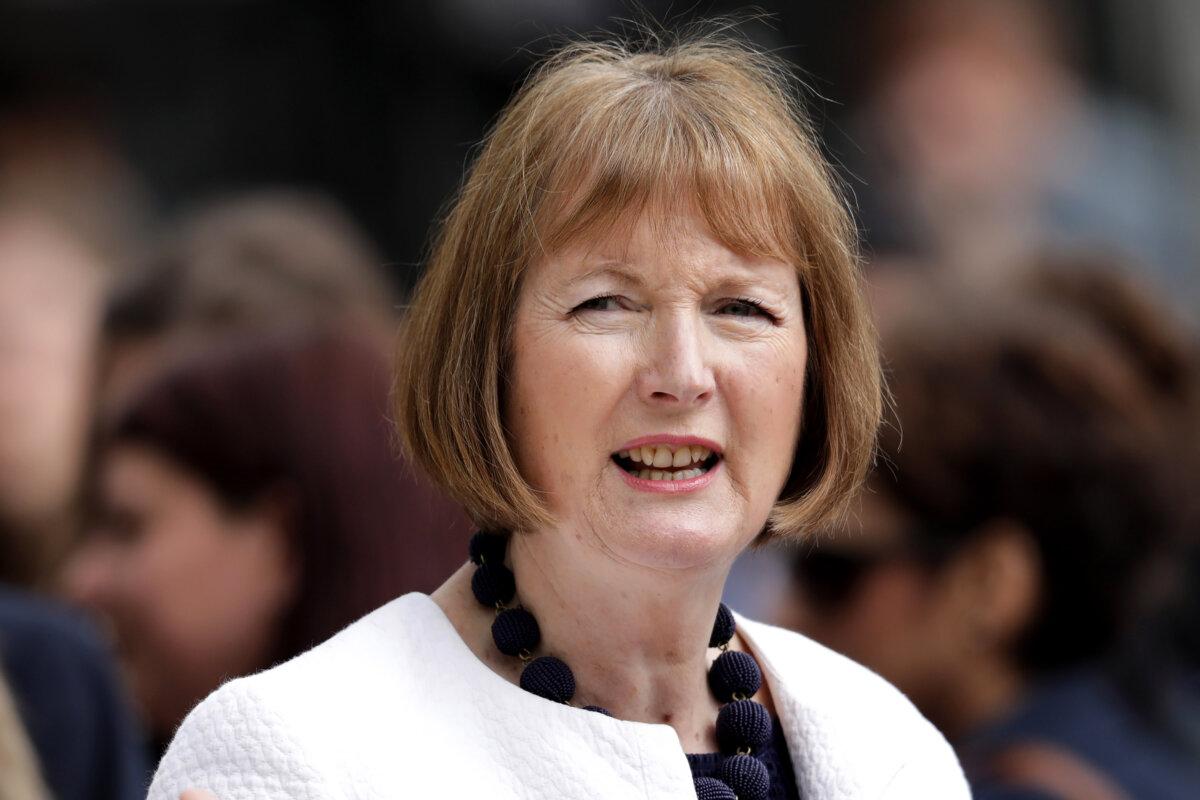 Labour MP Harriet Harman attends the official unveiling of a statue in honour of the first female Suffragist Millicent Fawcett in Parliament Square in London on April 24, 2018. (Dan Kitwood/Getty Images)