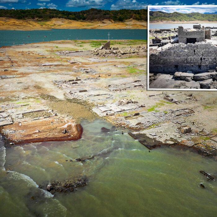 300-Year-Old Sunken Town Surfaces With Ruins of Church, Cemetery as Dam Dries Up—Here’s Why It Sank