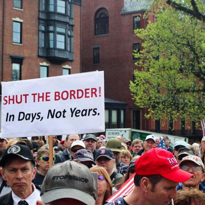 Hundreds Gather for Anti-Illegal Immigration Rally in Boston