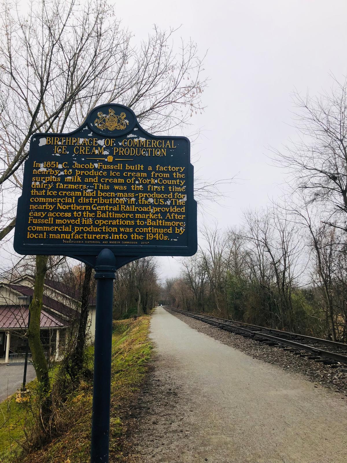Commercial ice cream manufacturing got its start here in Seven Valleys, Penn. (Deena Bouknight)
