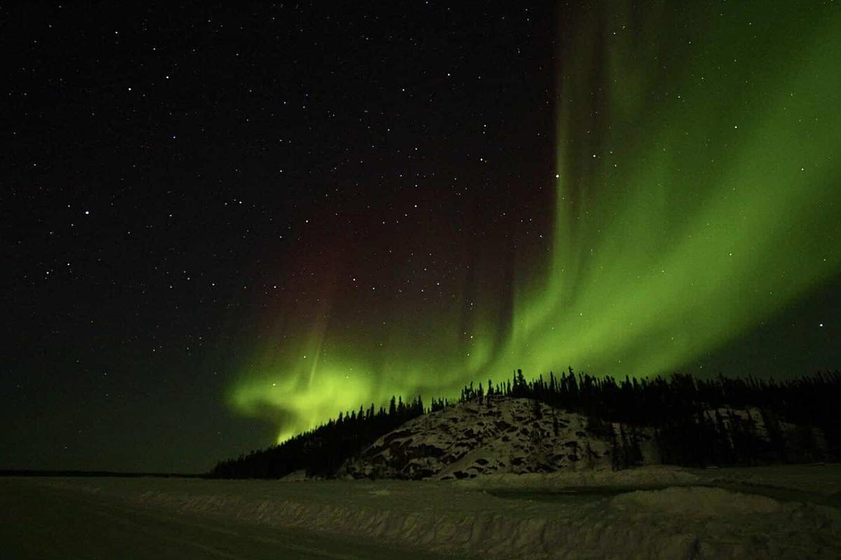 Joe Buffalo Child photographed a "dragon aurora" in 2019. (Courtesy of Joe Buffalo Child)