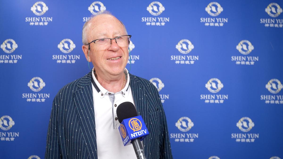 Jean-Marie Le Bourdais enjoyed Shen Yun at the Palais des Congrès in Paris on May 2, 2025. (NTD)