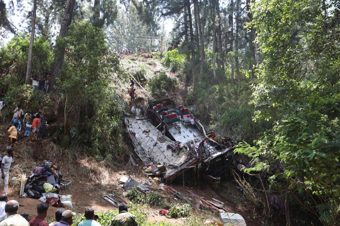 Passenger Bus Skids Off Cliff in Sri Lanka, Killing 21 People and Injuring 35
