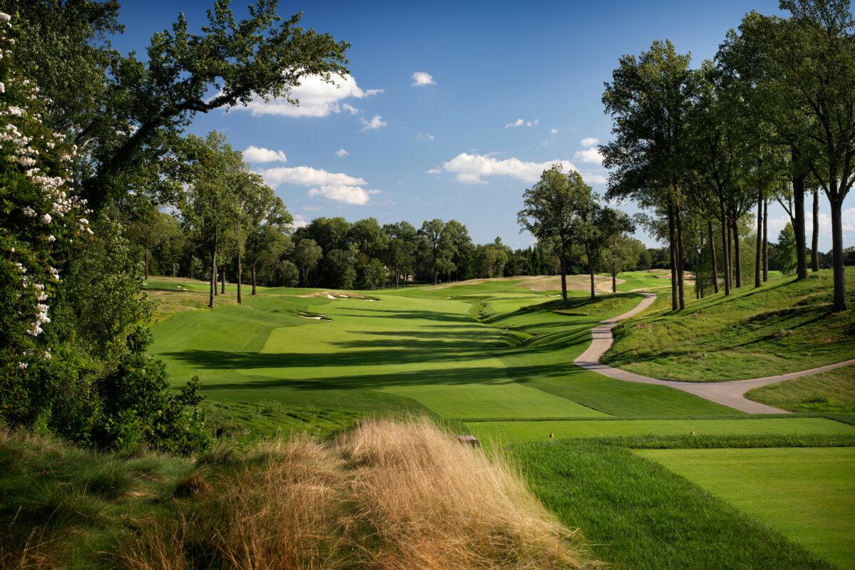 The 11th hole at Congressional Country Club in Bethesda, Md., on Sept. 6, 2021. (Gary Kellner/PGA of America)