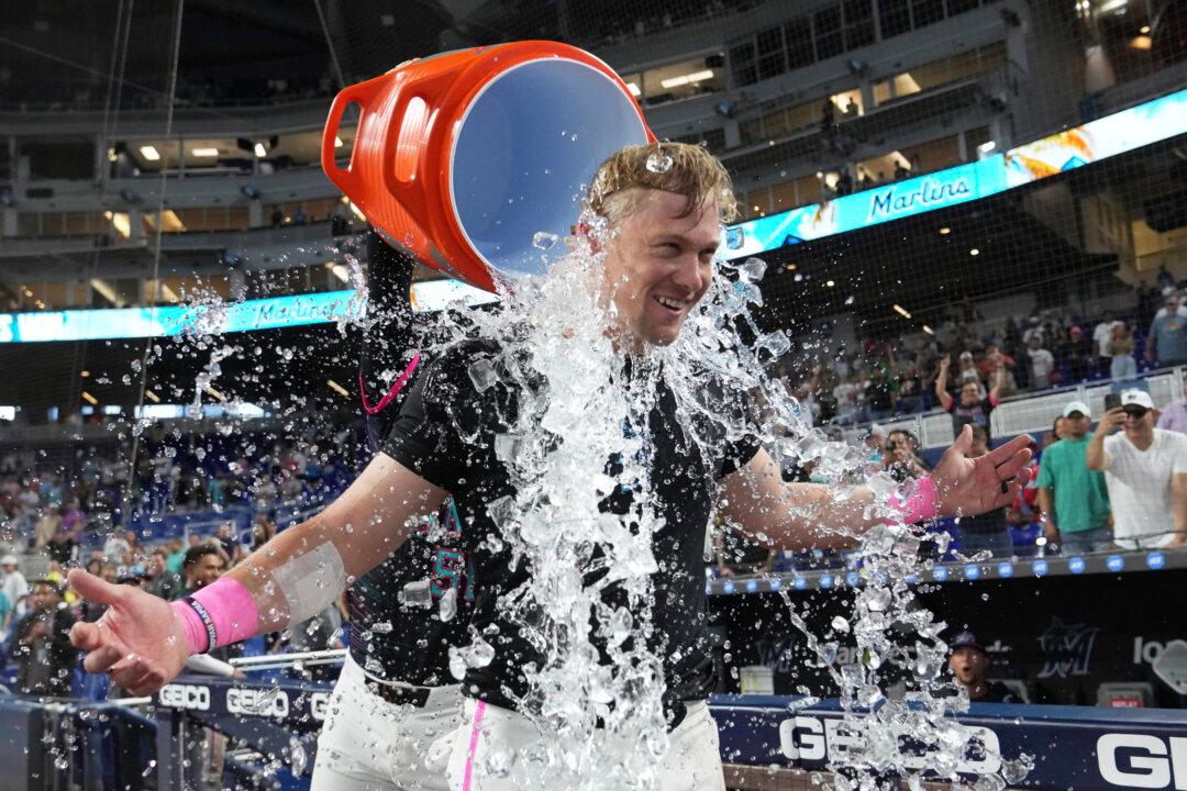 Stowers Hits a Game-Ending Grand Slam as the Marlins Beat the Athletics 9–6