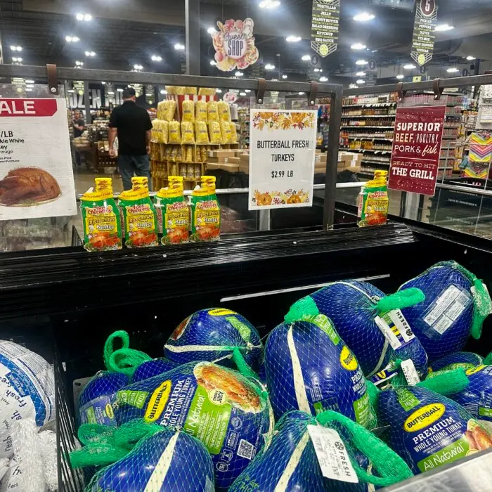 Shoppers Take Advantage of Bargains to Save on Holiday Turkey