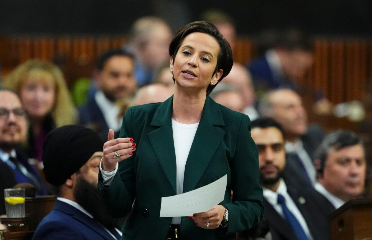 Conservative Deputy Leader Melissa Lantsman asks a question during question period on Parliament Hill in Ottawa on Wednesday, Dec. 10, 2025. (Sean Kilpatrick/The Canadian Press)