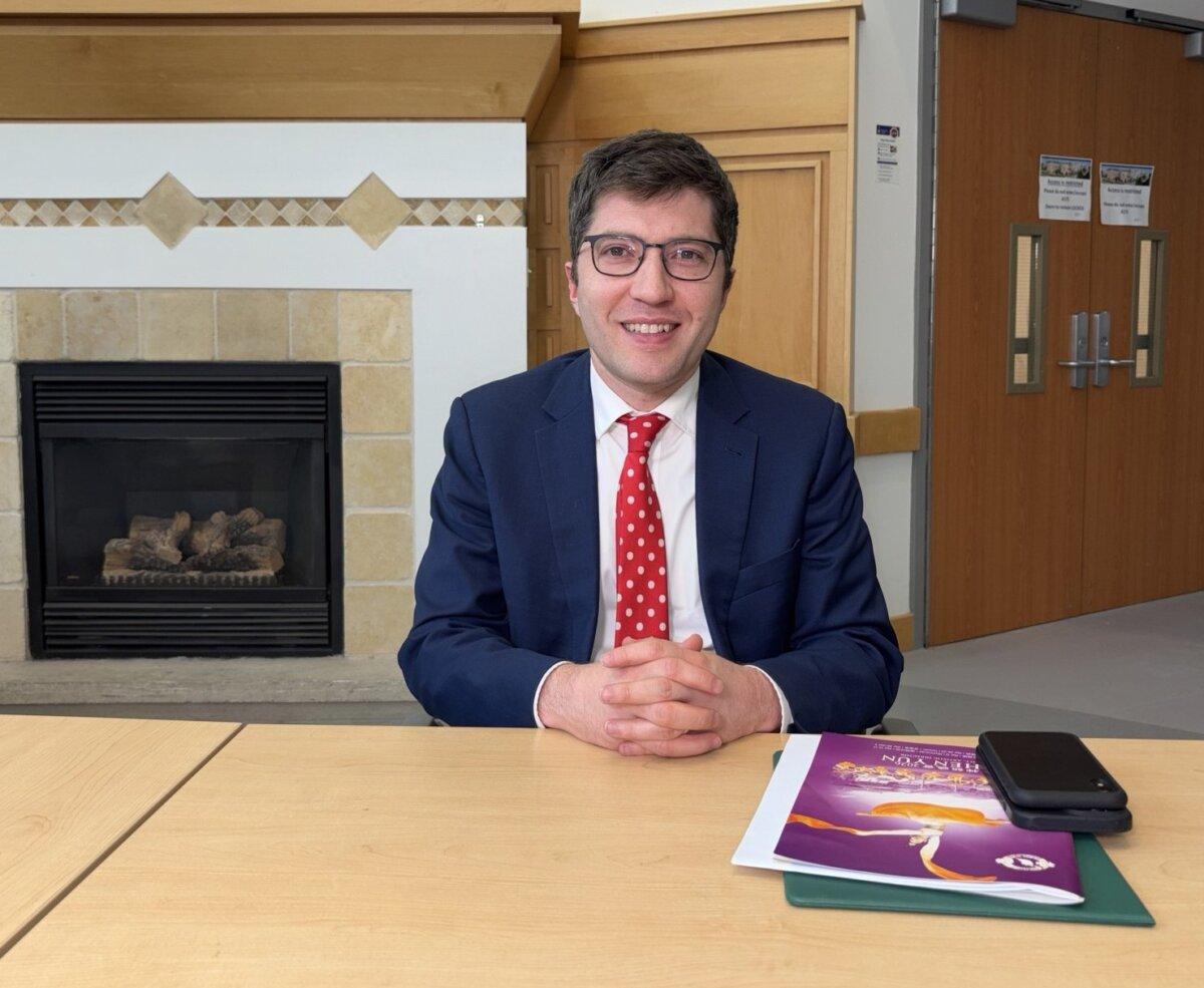 Conservative MP Garnett Genuis in Toronto on March 30, 2026. (Teng Dongyu/The Epoch Times)