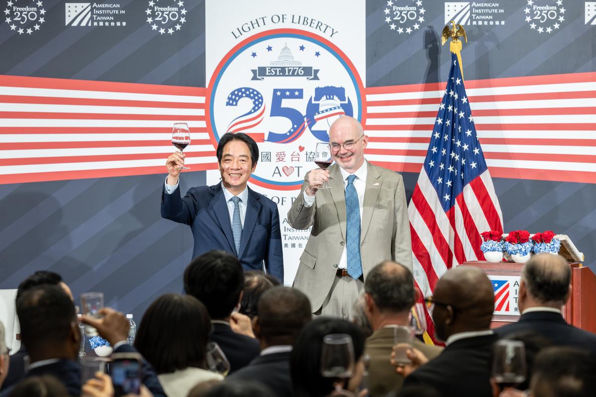 Lai Marks 250th US Anniversary in Taipei, Links Taiwan Democracy to Future of US Ties