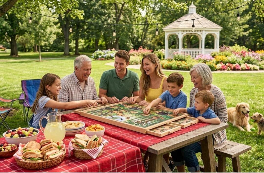 Puzzle-Loving Dads Are Obsessed With This Rotating Puzzle Board