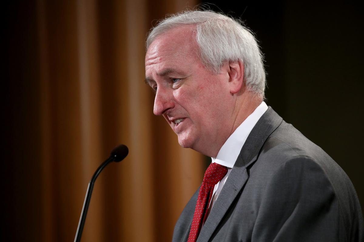 Deputy Attorney General Jeffrey Rosen speaks during a press conference at the Justice Department in Washington on July 19, 2019. (Win McNamee/Getty Images)