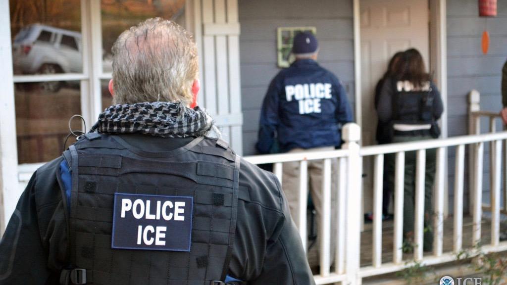 A targeted enforcement operation conducted by U.S. Immigration and Customs Enforcement (ICE) aimed at immigration fugitives, re-entrants and at-large criminal aliens, in Atlanta, Ga., on Feb. 9, 2017. (Bryan Cox/U.S. Immigration and Customs Enforcement/File Photo via Getty Images)