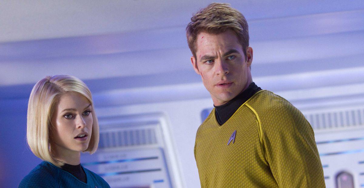 Alice Eve and Chris Pine in Star Trek Into Darkness. (Paramount)