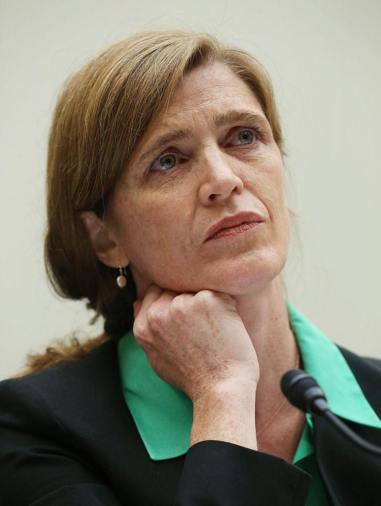 Samantha Power during a Foreign Affairs Committee hearing on Capitol Hill in Washington on June 16, 2015. (Mark Wilson/Getty Images)
