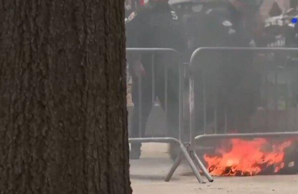 Video: Man Sets Himself on Fire Outside Trump Trial Courthouse
