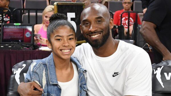 Gianna Bryant and her father, former NBA player Kobe Bryant, attend the WNBA All-Star Game 2019 at the Mandalay Bay Events Center o in Las Vegas, Nev., on July 27, 2019. (Ethan Miller/Getty Images)